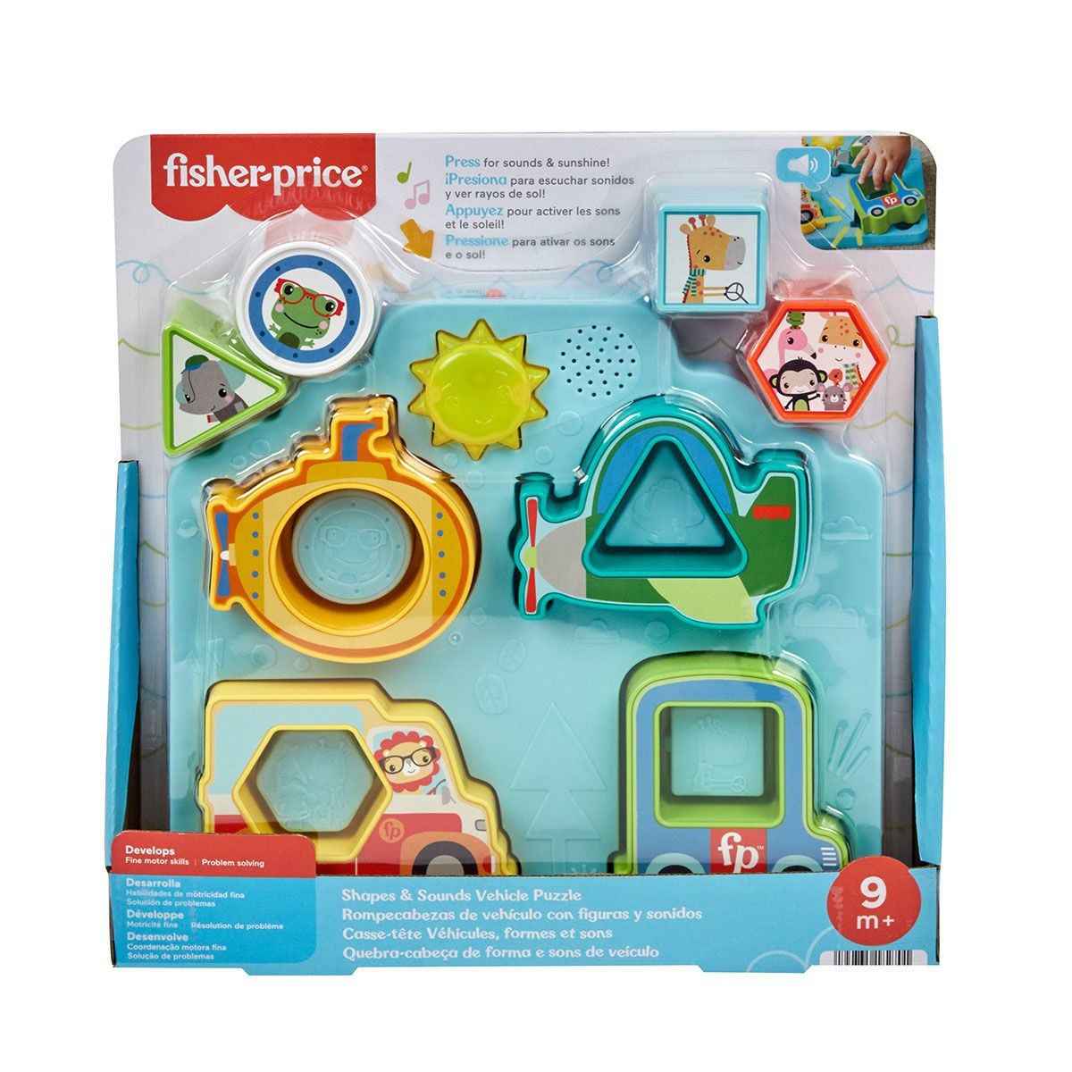 Fisher-Price-Şekiller Ve Sesler Puzzle Set-Bebek Oyuncakları-2-Milagron.com