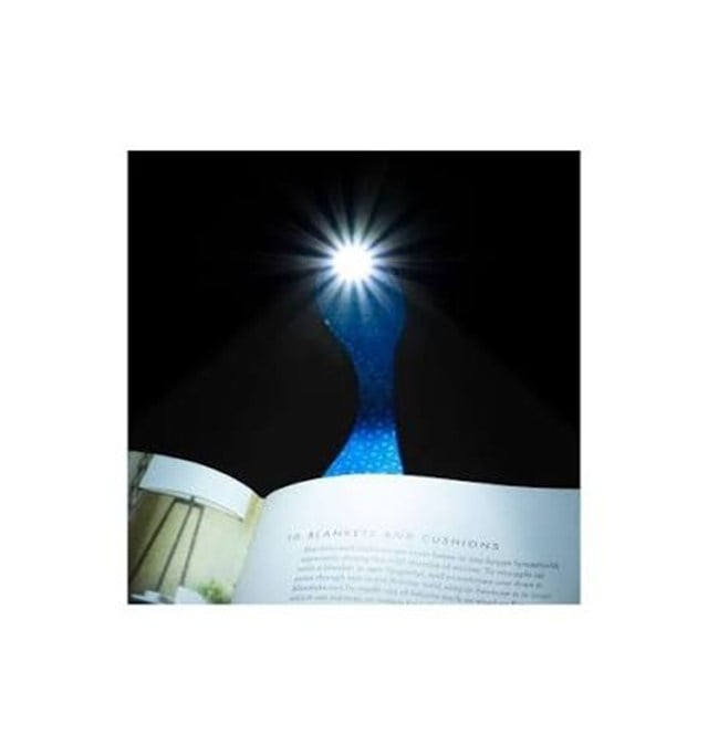 Flexilight-Blue Geo - Esnek Okuma Lambası Mavi-Kitap Okuma Lambası-2-Milagron.com