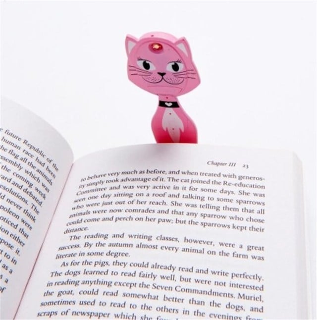 Flexilight-Pals Cat - Arkadaşlar Esnek Okuma Lambası Kedi-Kitap Okuma Lambası-3-Milagron.com