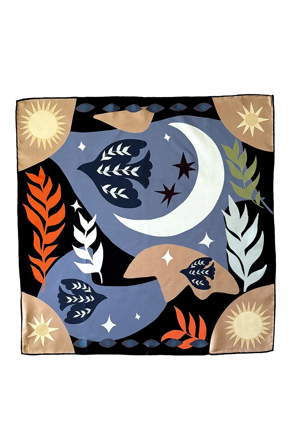 Folie Living-In The Eye Of The Moon Fular-Şal & Fular-4-Milagron.com