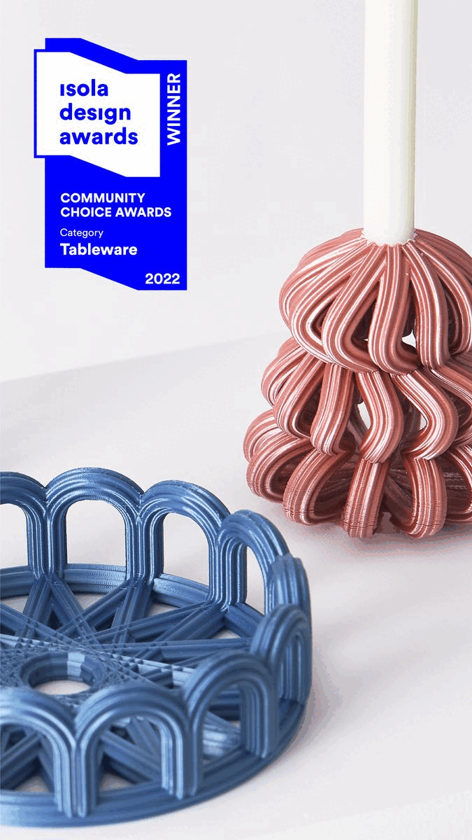 Frosting Loop Candle Holder - 9