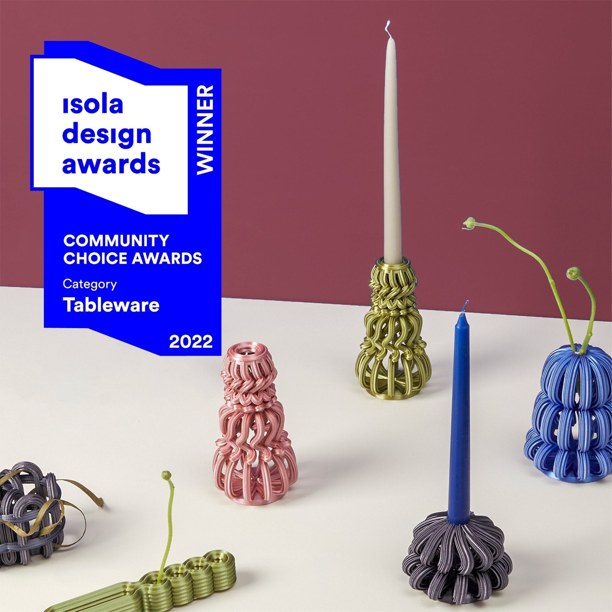 Frosting Candle Holders - 6