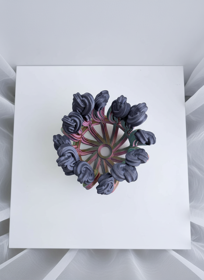 Superbloom Vase Large Rainbow + Black