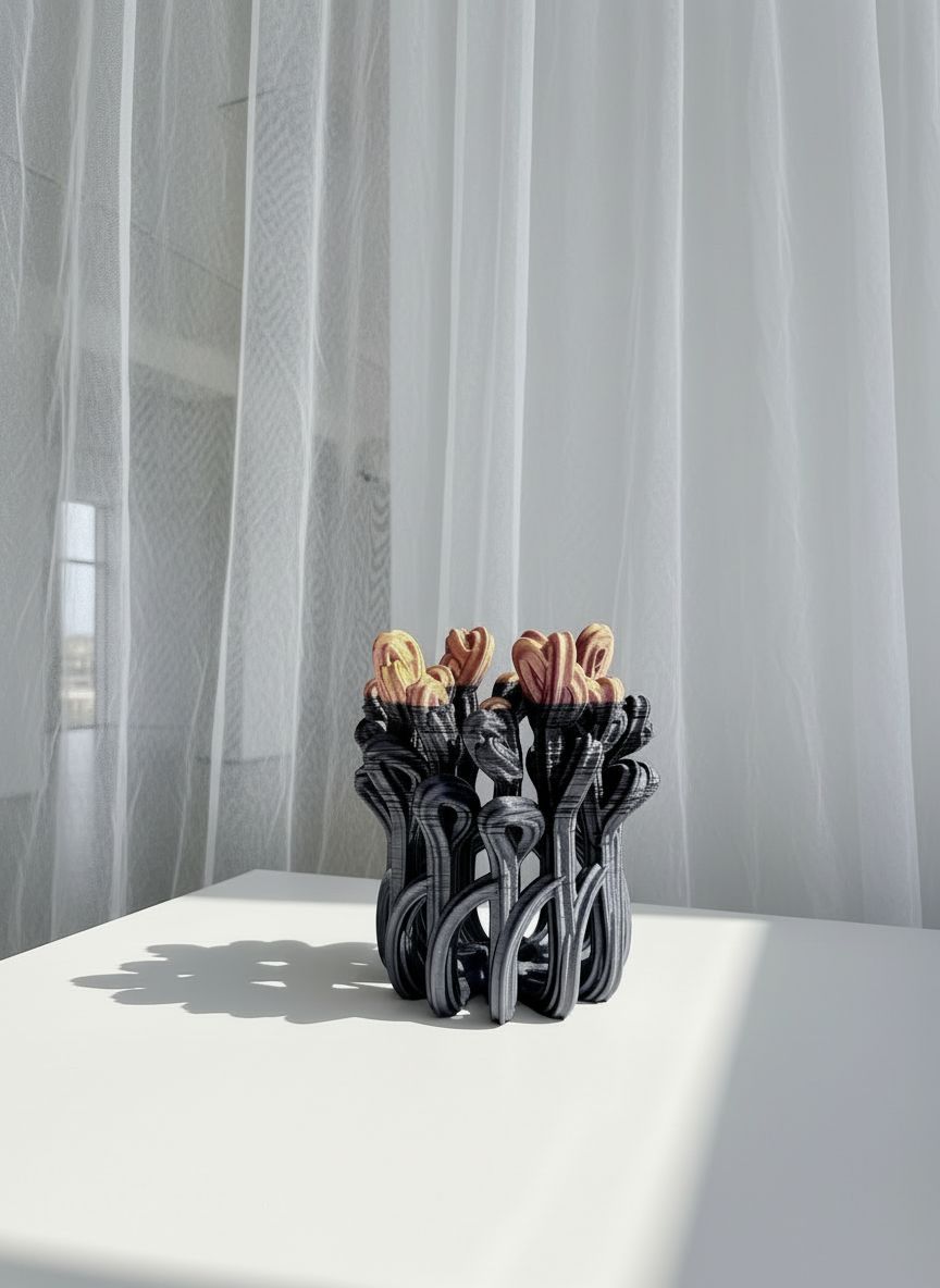 Superbloom Vase Large Black + Pink + Yellow