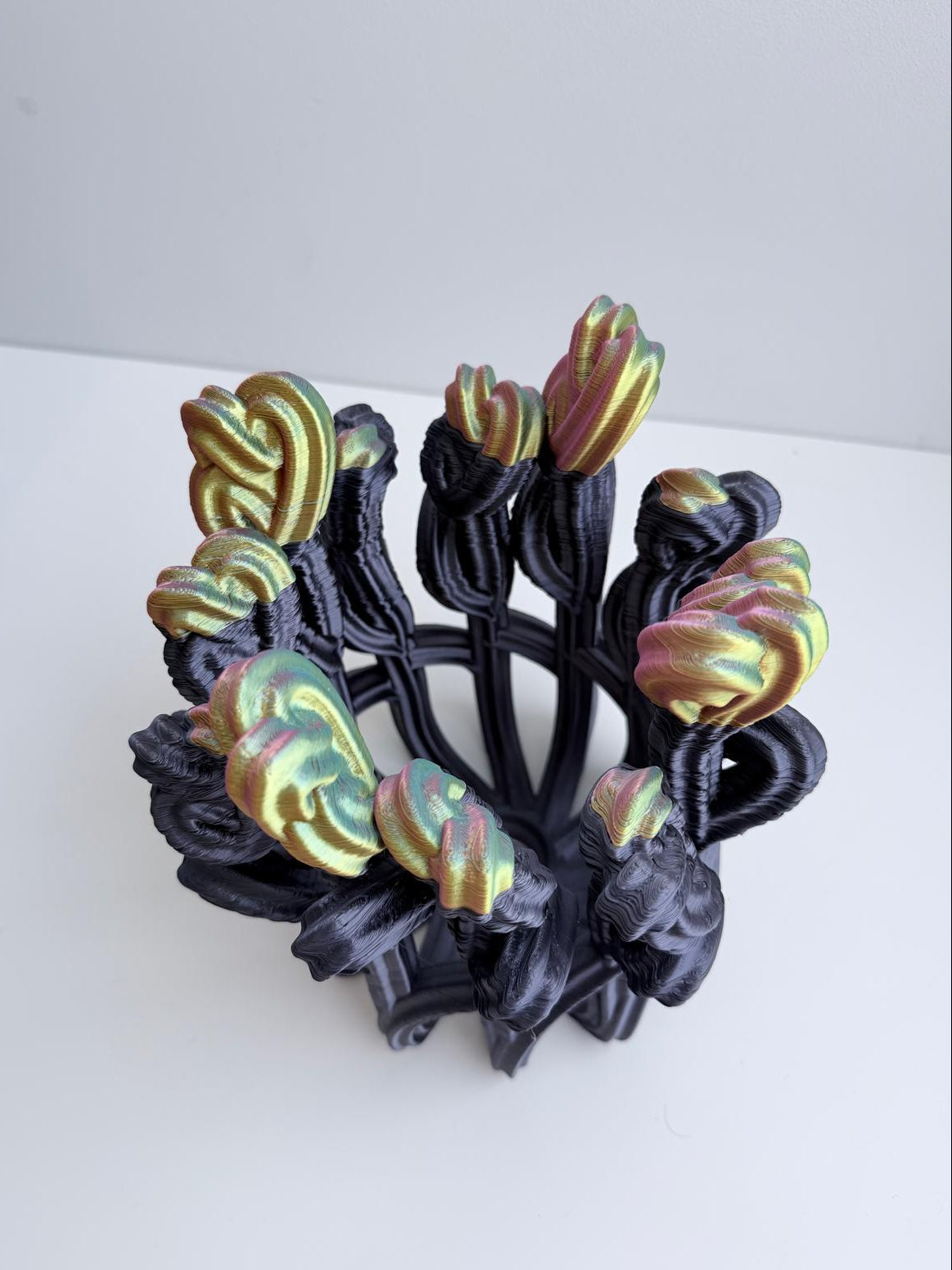 Superbloom Vase Large Black + Pink + Yellow
