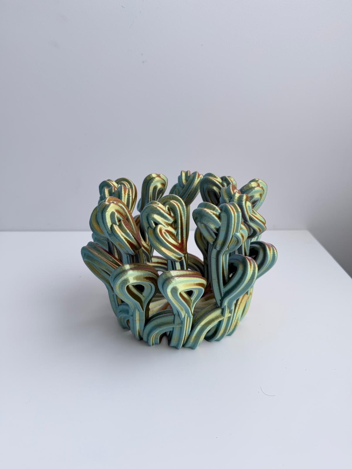 Superbloom Small Vase Green + Purple