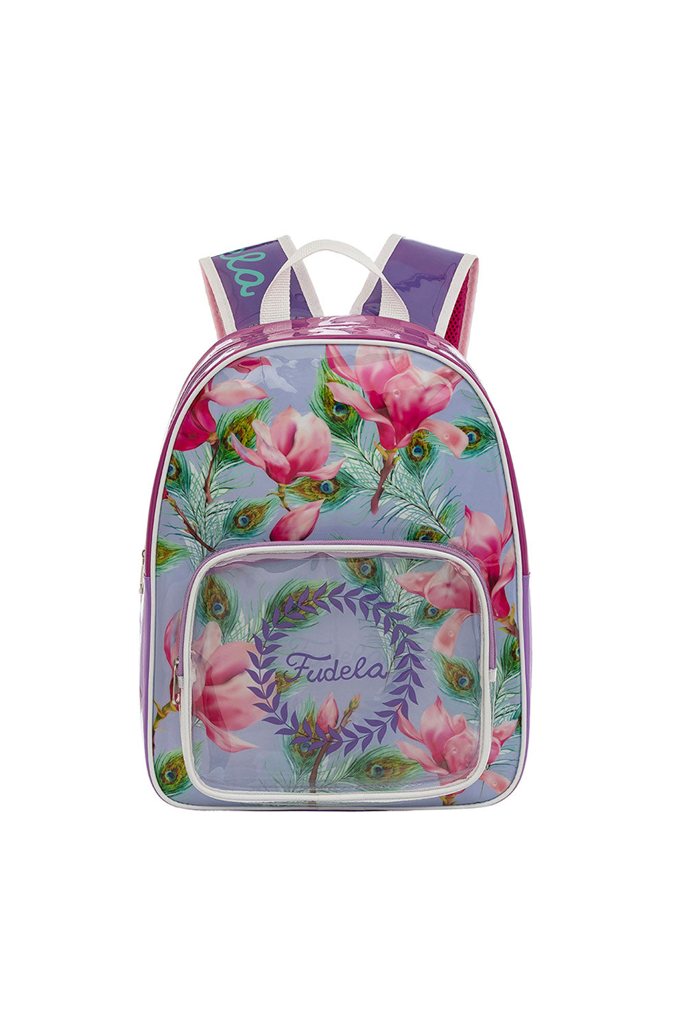 Fudela-Nueva Lila Çiçekler Sırt Çantası-Sırt Çantası-1-Milagron.com