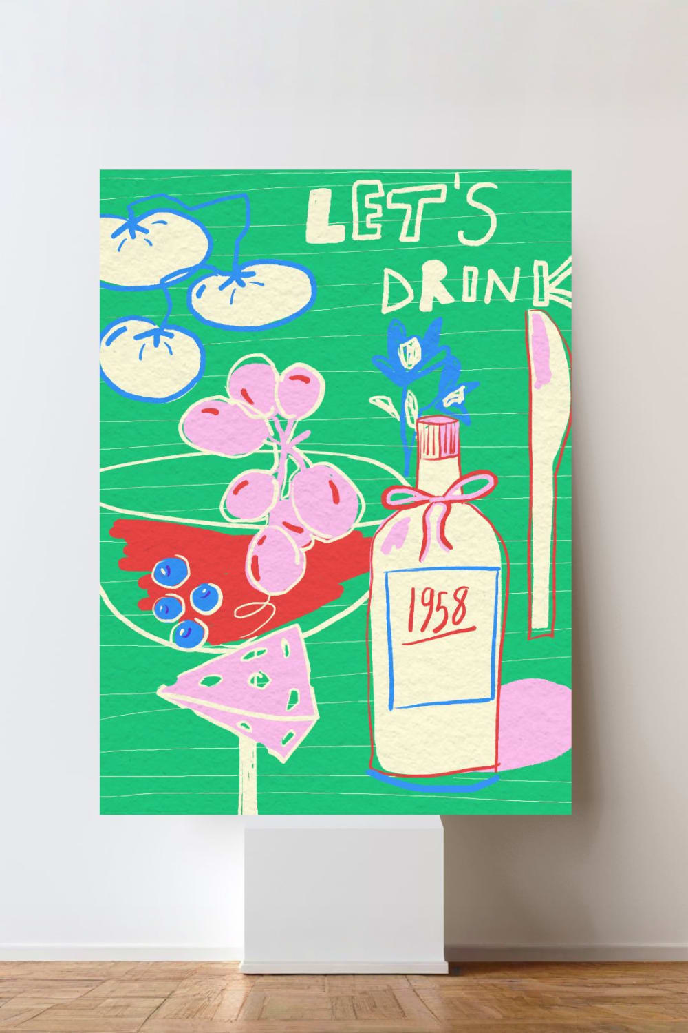 Fulya Genç-Let's Drink Artprint-Tablo-1-Milagron.com