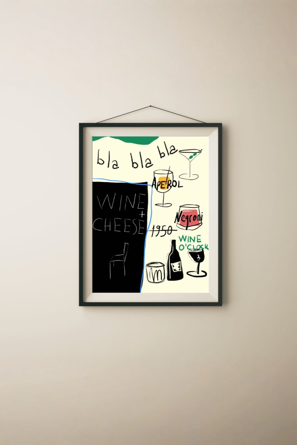 Fulya Genç-Wine O'clock Artprint-Tablo-2-Milagron.com