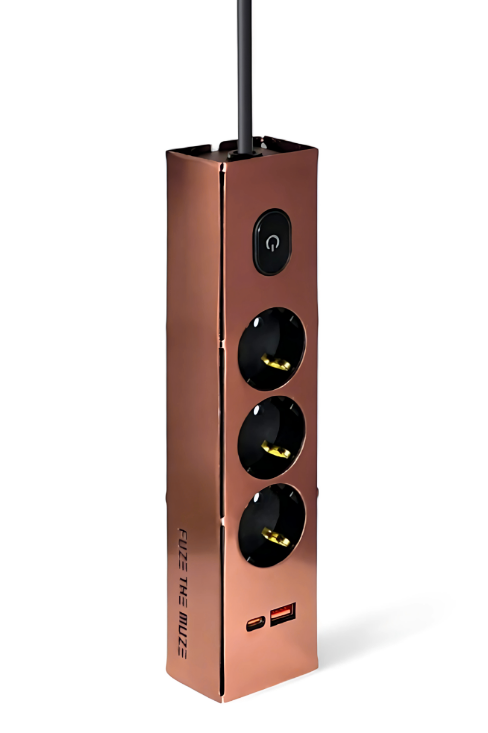 Muze 2.0 Rose Gold Hızlı Şarjlı Grup Priz - 1