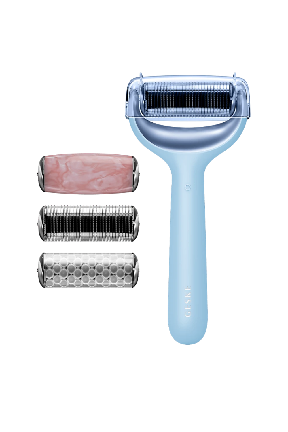 GESKE-Mikro İğneli, Buz Başlığı, Pembe Kuvars Başlıklı Dermaroller | Micro Needle Face & Body Roller-Cilt Bakım Aletleri-9-Milagron.com