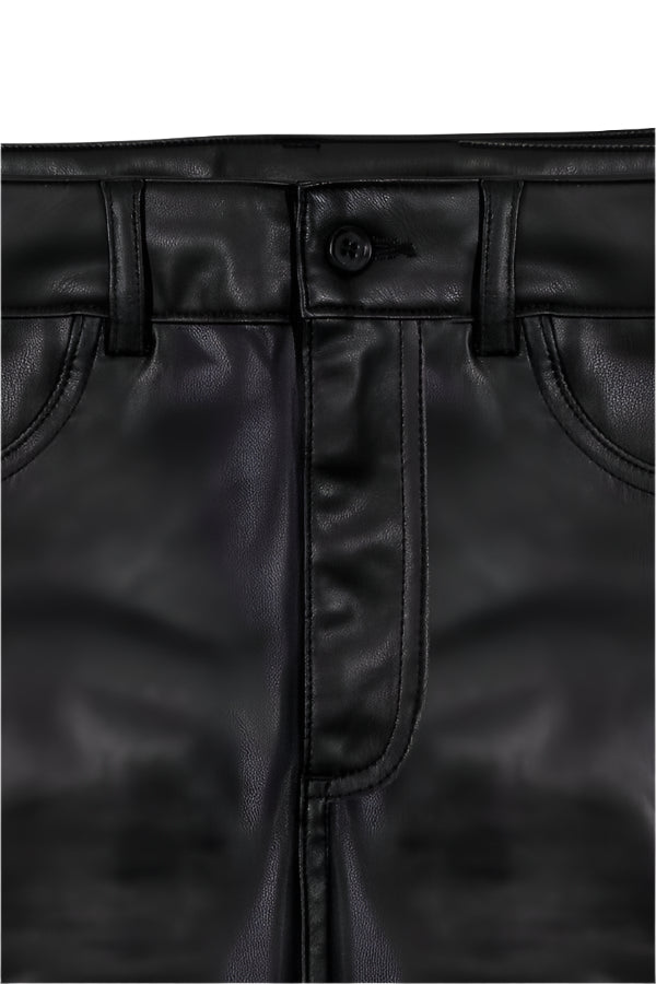 GMG Firenze-%100 Deri Yırtmaçlı Kadın Etek-Etek-2-Milagron.com