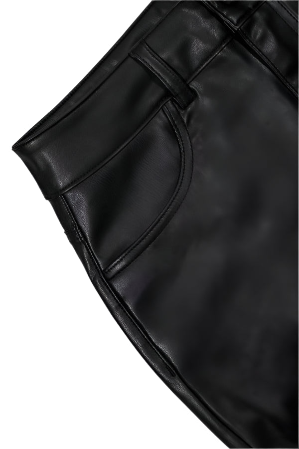 GMG Firenze-%100 Deri Yırtmaçlı Kadın Etek-Etek-3-Milagron.com