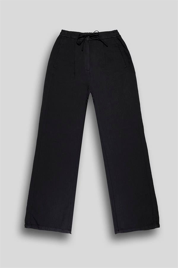 GMG Firenze-Bağcıklı Cep Detaylı Oversize Kadın Dokuma Pantolon-//Özel Fi̇yatlar-13-Milagron.com