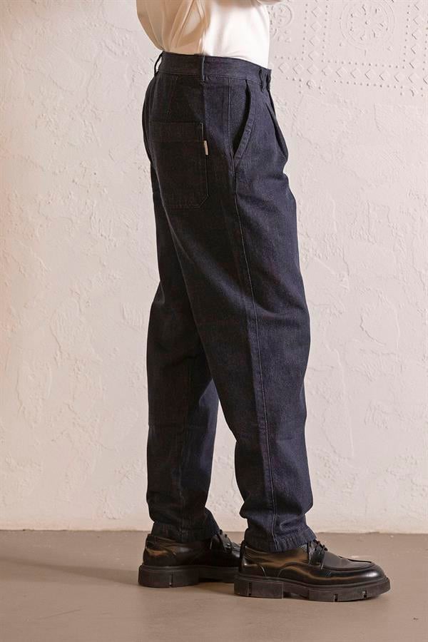 GMG Firenze-Baggy Fit Denim Erkek Pantolon-CHINO-3-Milagron.com