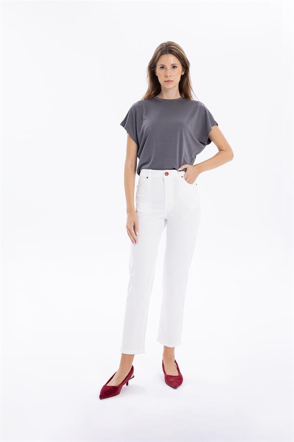 GMG Firenze-Basic 5 Cep Casual Kadın Dokuma Pantolon-//Özel Fi̇yatlar-9-Milagron.com