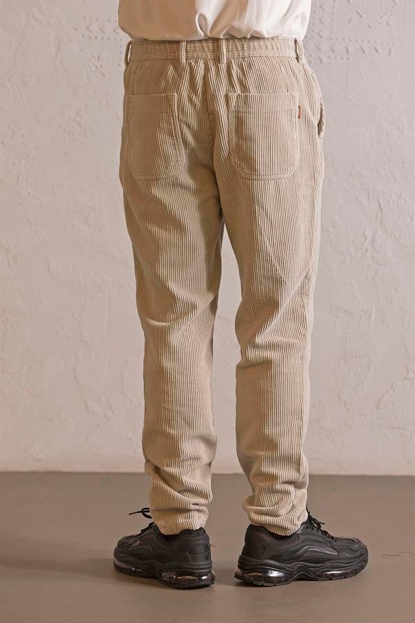GMG Firenze-Beli Lastikli Bağcıklı Fitilli Erkek Pantolon-CHINO-7-Milagron.com