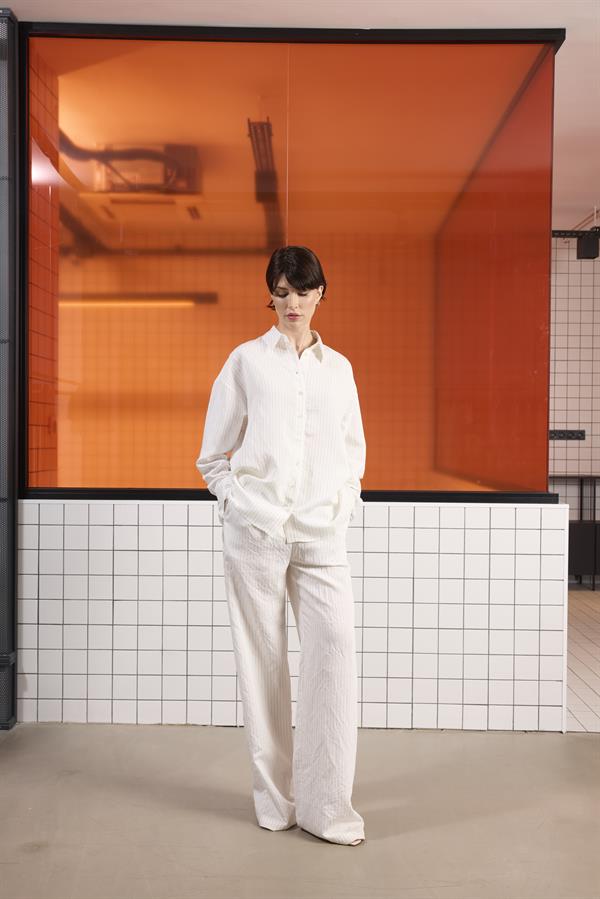 GMG Firenze-Beli Lastikli İstanbul Cepli Geniş Paça Çizgili Kadın Pantolon-Pantolon-2-Milagron.com