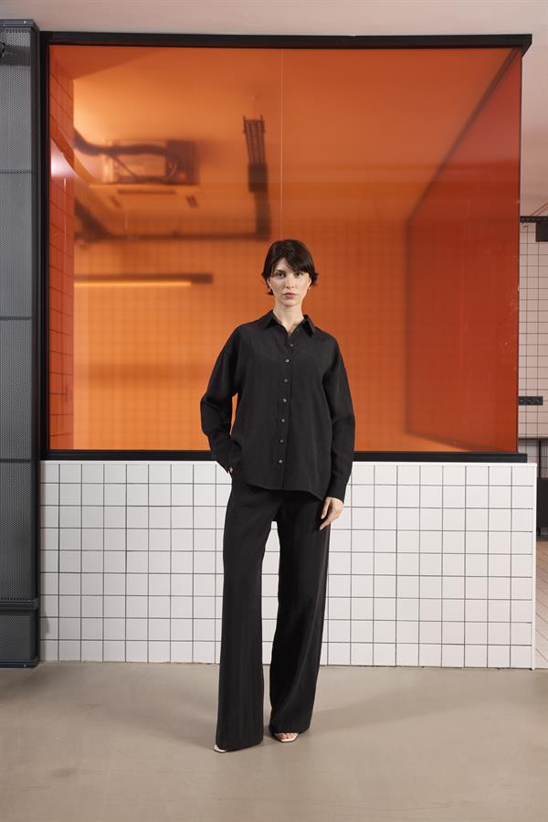 GMG Firenze-Beli Lastikli İstanbul Cepli Geniş Paça Kadın Pantolon-Pantolon-1-Milagron.com