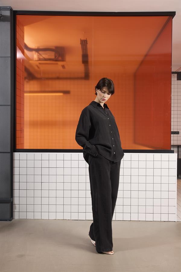 GMG Firenze-Beli Lastikli İstanbul Cepli Geniş Paça Kadın Pantolon-Pantolon-4-Milagron.com