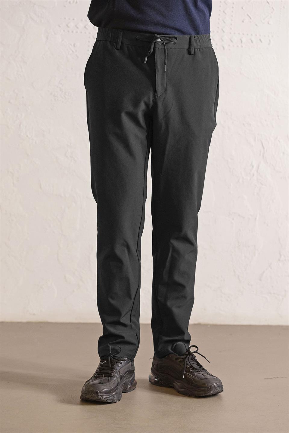 Beli Lastikli Ve Bağcıklı Cepleri Çıtçıtlı Jogger Erkek Pantolon