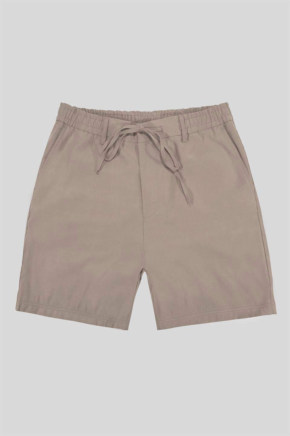 Beli Lastikli Ve Bağcıklı Slim Fit Erkek Şort