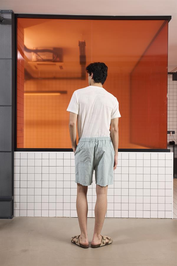 GMG Firenze-Beli Lastikli Ve Bağcıklı Slim Fit Erkek Şort-Şort-8-Milagron.com