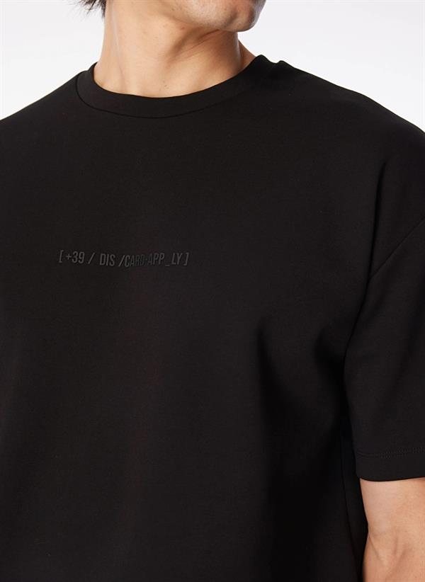 GMG Firenze-Bisiklet Yaka Arka Eteği Garnili Oversize T-Shirt-T-Shirts-2-Milagron.com