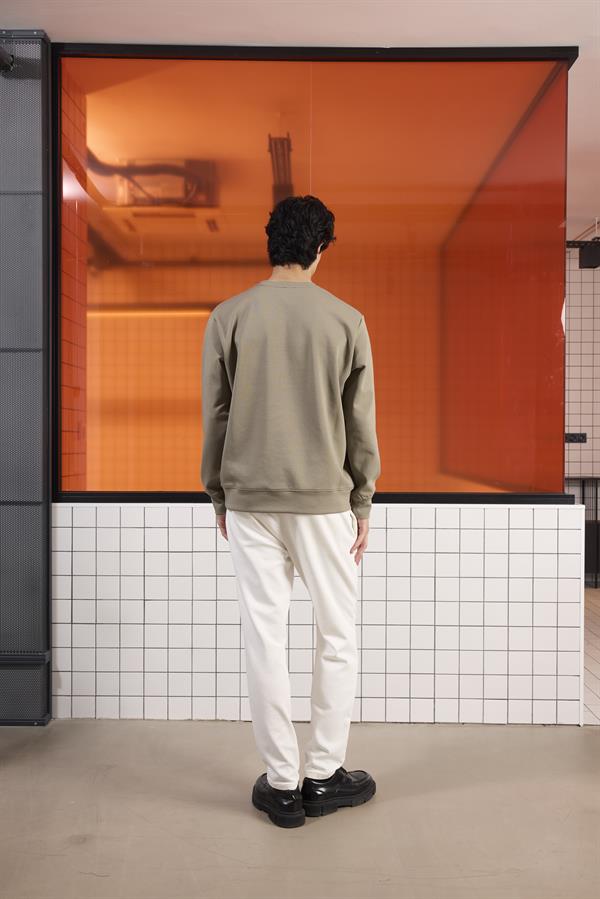 GMG Firenze-Bisiklet Yaka Baskılı Regular Fit Erkek Sweatshirt-SWEATSHIRT-4-Milagron.com