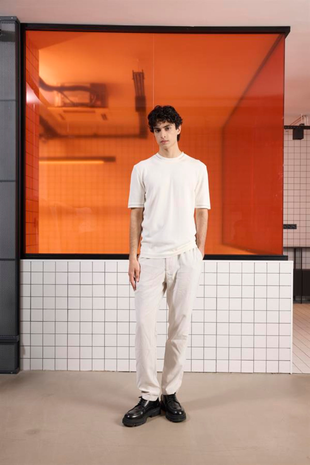 GMG Firenze-Bisiklet Yaka Çizgi Detaylı Triko Erkek Kazak-Kazak & Triko-1-Milagron.com