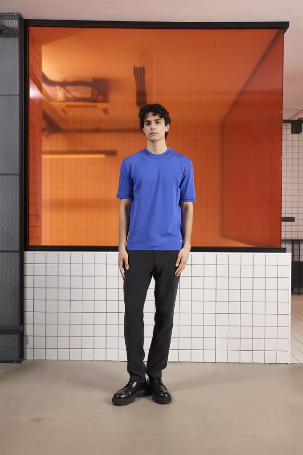 GMG Firenze-Bisiklet Yaka Çizgi Detaylı Triko Erkek Kazak-Kazak & Triko-11-Milagron.com