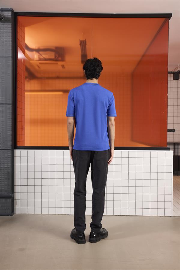 GMG Firenze-Bisiklet Yaka Çizgi Detaylı Triko Erkek Kazak-Kazak & Triko-13-Milagron.com