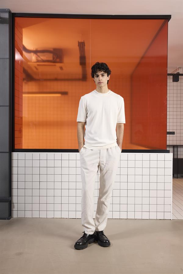 GMG Firenze-Bisiklet Yaka Çizgi Detaylı Triko Erkek Kazak-Kazak & Triko-2-Milagron.com