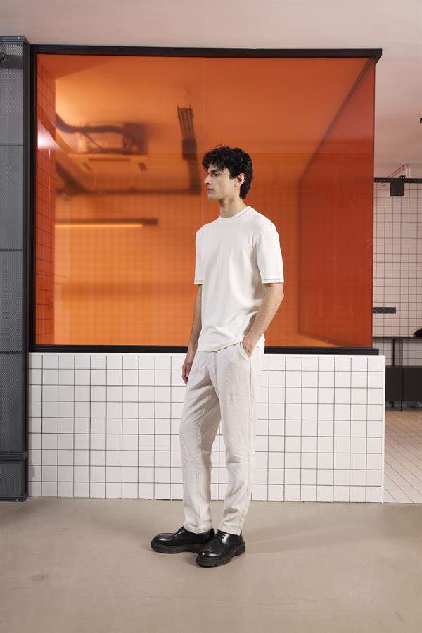 GMG Firenze-Bisiklet Yaka Çizgi Detaylı Triko Erkek Kazak-Kazak & Triko-3-Milagron.com