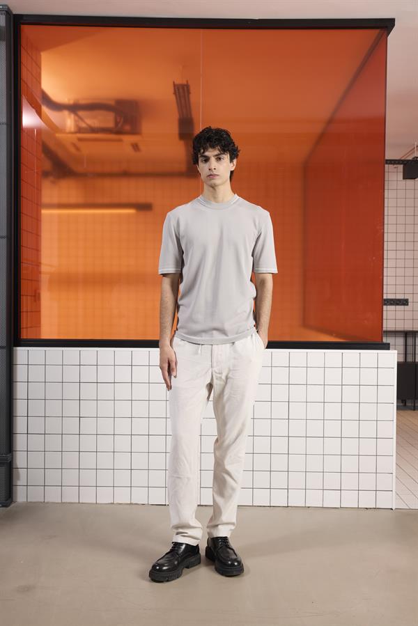 GMG Firenze-Bisiklet Yaka Çizgi Detaylı Triko Erkek Kazak-Kazak & Triko-5-Milagron.com