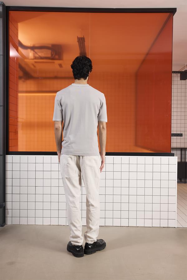 GMG Firenze-Bisiklet Yaka Çizgi Detaylı Triko Erkek Kazak-Kazak & Triko-8-Milagron.com