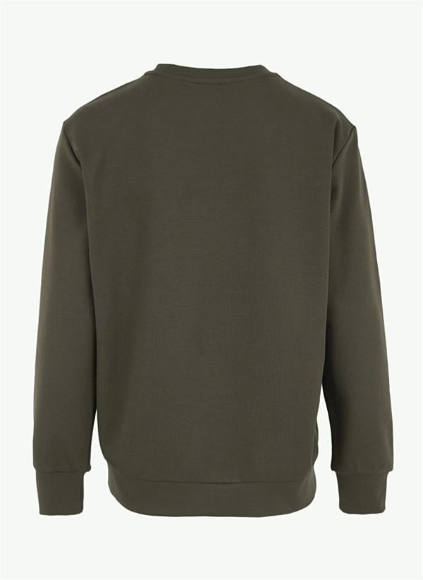GMG Firenze-Bisiklet Yaka Dalga Baskılı Erkek Sweatshirt-SWEATSHIRT-7-Milagron.com