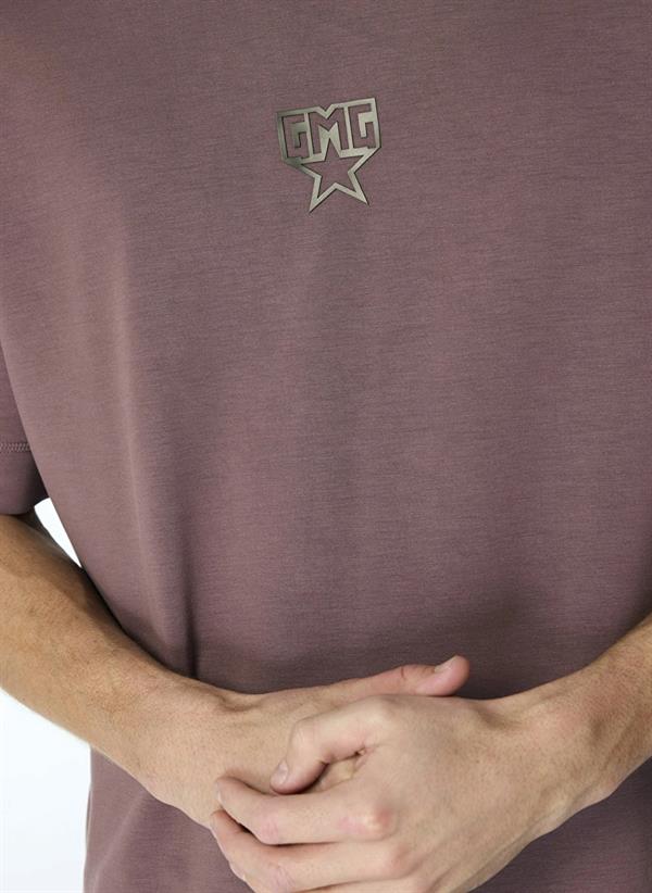 Bisiklet Yaka Gmg Yıldız Baskılı Oversize Erkek T-Shirt
