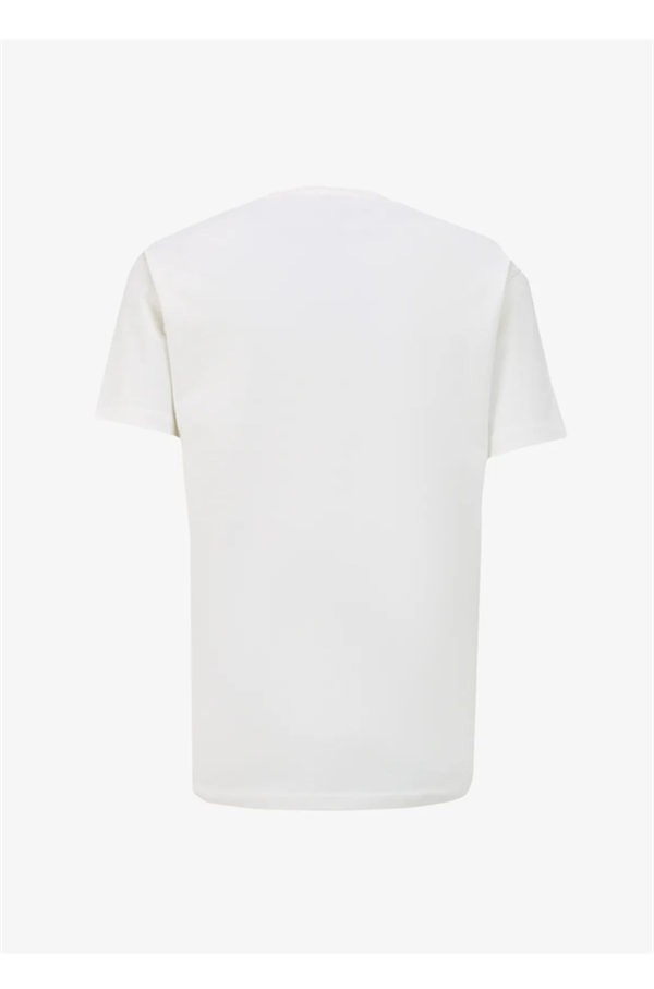 Bisiklet Yaka Göğsü Baskılı %100 Pamuk Oversize Erkek T-Shirt