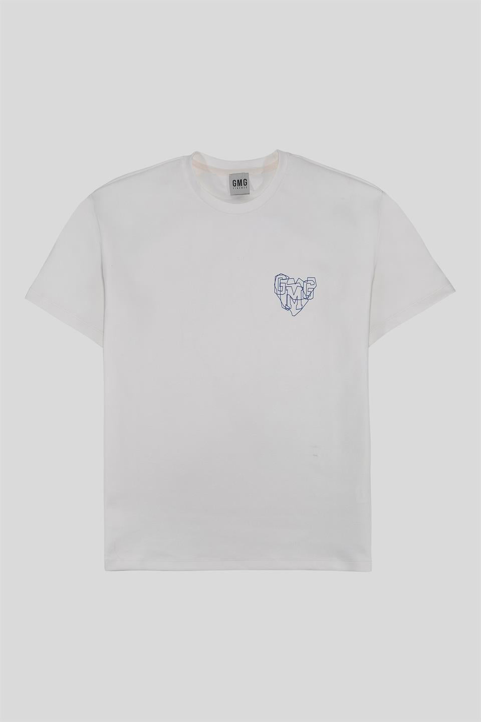 Bisiklet Yaka Göğüs Ve Sırt Baskılı Erkek T-Shirt
