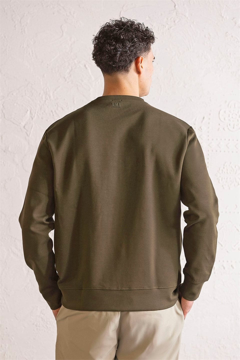 GMG Firenze-Bisiklet Yaka Kabartma Baskılı Erkek Sweatshirt-Winter'26-5-Milagron.com