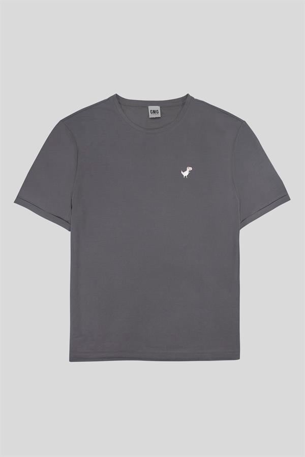 GMG Firenze-Bisiklet Yaka Logo Detaylı Erkek T Shirt-Summer'25-13-Milagron.com