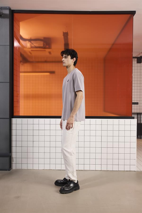 GMG Firenze-Bisiklet Yaka Logo Detaylı Erkek T Shirt-Summer'25-3-Milagron.com