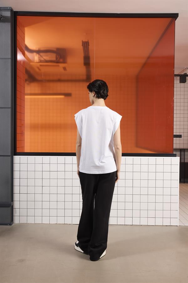 GMG Firenze-Bisiklet Yaka Logo Detaylı Kolsuz T-Shirt-T-Shirts-5-Milagron.com