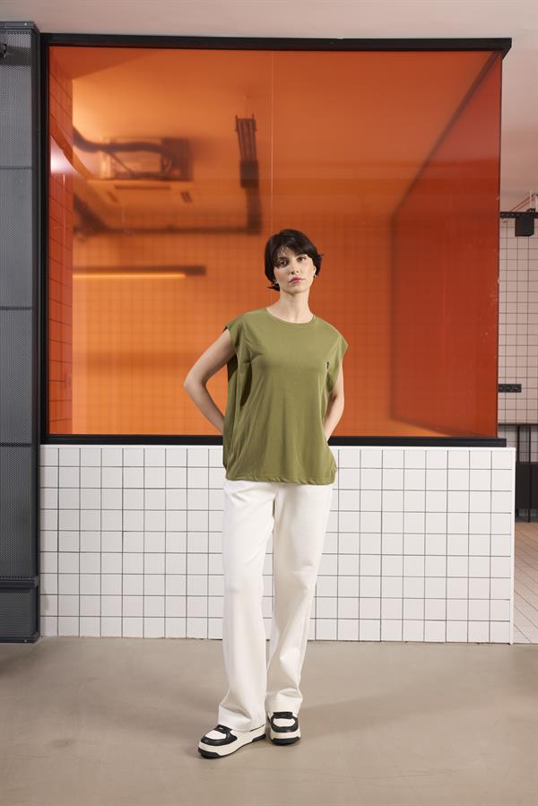 GMG Firenze-Bisiklet Yaka Logo Detaylı Kolsuz T-Shirt-T-Shirts-6-Milagron.com