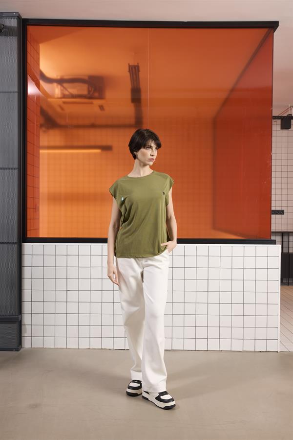 GMG Firenze-Bisiklet Yaka Logo Detaylı Kolsuz T-Shirt-T-Shirts-7-Milagron.com