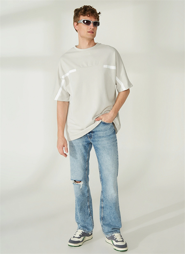 GMG Firenze-Bisiklet Yaka ön Ve Arka şerit Baskılı Erkek T Shirt-TSHIRT-5-Milagron.com