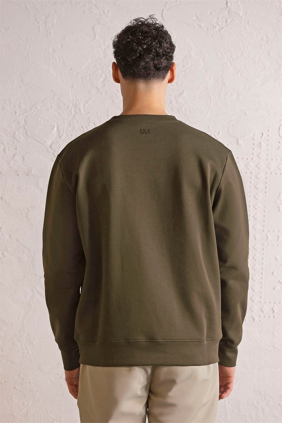 GMG Firenze-Bisiklet Yaka Önü Dalga Baskılı Erkek Sweatshirt-Winter'26-4-Milagron.com