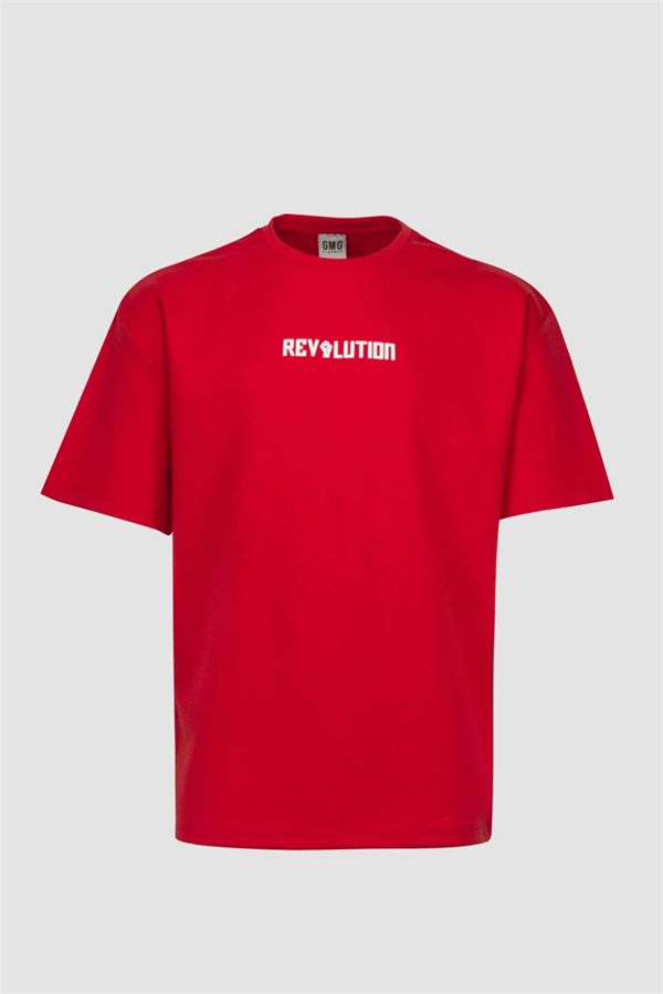 GMG Firenze-Bisiklet Yaka Oversize Baskılı-T-Shirts-2-Milagron.com