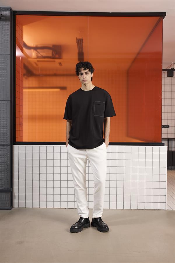 Bisiklet Yaka Oversize Erkek T-Shirt